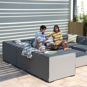 Maze Lounge Outdoor Fabric Apollo Flanelle Large Corner Group Sofa Set Maze Lounge Outdoor Fabric Apollo Flanelle Large Corner Group Sofa Set