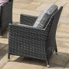 Maze Rattan Garden Furniture Kingston Grey Corner Dining Set With Rising Table