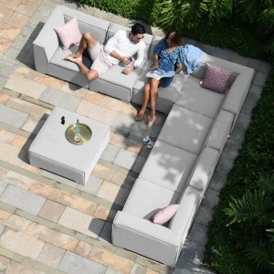 Maze Lounge Outdoor Fabric Apollo Lead Chine Large Corner Group Sofa Set Maze Lounge Outdoor Fabric Apollo Lead Chine Large Corner Group Sofa Set