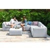 Maze Lounge Outdoor Fabric Apollo Lead Chine Large Corner Group Sofa Set