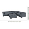 Maze Lounge Outdoor Fabric Apollo Lead Chine Large Corner Group Sofa Set