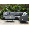 Maze Lounge Outdoor Fabric Cove Flanelle Corner Sofa Group