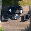 Maze Lounge Outdoor Fabric Charcoal Ambition 3 Seat Sofa Set