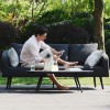 Maze Lounge Outdoor Fabric Charcoal Ambition 3 Seat Sofa Set