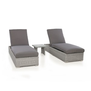 Maze Rattan Garden Furniture Ascot Sun Lounger Set With Weatherproof Cushions Maze Rattan Garden Furniture Ascot Sun Lounger Set With Weatherproof Cushions