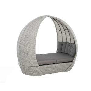 Maze Rattan Garden Furniture Ascot Grey Daybed Maze Rattan Garden Furniture Ascot Grey Daybed