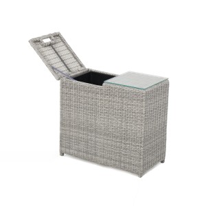 Maze Rattan Garden Furniture Ascot Grey Ice Bucket Side Table Maze Rattan Garden Furniture Ascot Grey Ice Bucket Side Table