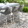 Maze Lounge Outdoor Fabric Regal Lead Chine 6 Seat Rectangular Dining Set