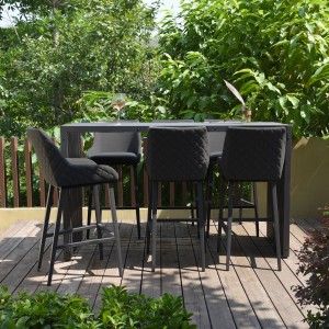 Maze Lounge Outdoor Fabric Regal Charcoal 6 Seat Rectangular Dining Set Maze Lounge Outdoor Fabric Regal Charcoal 6 Seat Rectangular Dining Set