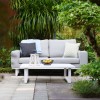 Maze Lounge Outdoor Fabric Ethos Lead Chine 2 Seat Sofa Set