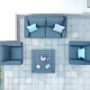 Maze Lounge Outdoor Fabric Ethos Charcoal 2 Seat Sofa Set