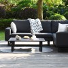 Maze Lounge Outdoor Fabric Ethos Charcoal Corner Group