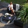 Maze Lounge Outdoor Fabric Ethos Charcoal Corner Group