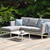 Maze Lounge Outdoor Fabric Pulse Lead Chine Chaise Sofa Set