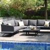 Maze Lounge Outdoor Fabric Cove Charcoal Corner Sofa Group