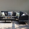 Maze Lounge Outdoor Fabric Cove Charcoal Large Corner Sofa Group