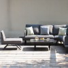 Maze Lounge Outdoor Fabric Cove Flanelle Large Corner Sofa Group