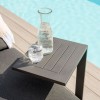 Maze Lounge Outdoor Fabric Allure Charcoal Sunlounger