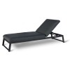 Maze Lounge Outdoor Fabric Allure Charcoal Sunlounger