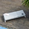 Maze Lounge Outdoor Fabric Allure Lead Chine Sunlounger