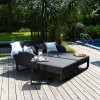 Maze Lounge Outdoor Fabric Unity Charcoal Sunlounger