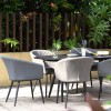 Maze Lounge Outdoor Fabric Ambition Flanelle 6 Seat Oval Dining Set