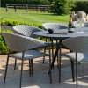 Maze Lounge Outdoor Fabric Pebble Flanelle 8 Seat Oval Dining Set