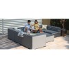 Maze Lounge Outdoor Fabric Apollo Flanelle Large Corner Group Sofa Set