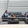 Maze Lounge Outdoor Fabric Ethos Flanelle Large Corner Group Sofa Set