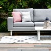 Maze Lounge Outdoor Fabric Ethos Lead Chine Large Corner Group Sofa Set