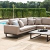 Maze Lounge Outdoor Fabric Ethos Taupe Large Corner Group Sofa Set