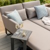 Maze Lounge Outdoor Fabric Unity Taupe Double Sunlounger