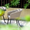 Maze Lounge Outdoor Fabric Taupe Ambition 6 Seat Oval Dining Set
