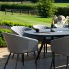 Maze Lounge Outdoor Fabric Ambition Flanelle 8 Seat Oval Dining Set