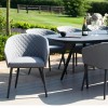 Maze Lounge Outdoor Fabric Ambition Flanelle 8 Seat Oval Dining Set