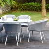 Maze Lounge Outdoor Fabric Ambition Lead Chine 8 Seat Oval Dining Set