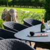 Maze Lounge Outdoor Fabric Ambition Charcoal 8 Seat Oval Dining Set