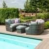 Maze Rattan Garden Furniture Cheltenham Grey Daybed