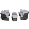 Maze Rattan Garden Furniture Cheltenham Grey Daybed