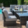 Maze Rattan Garden Furniture Kingston Grey Extending Corner Dining Set