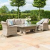 Maze Rattan Garden Furniture Cotswolds 3 Seat Sofa Dining with Rising Table