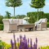 Maze Rattan Garden Furniture Cotswolds 3 Seat Sofa Dining with Rising Table