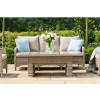 Maze Rattan Garden Furniture Cotswolds 3 Seat Sofa Dining with Rising Table