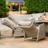 Maze Rattan Garden Furniture Cotswolds Reclining 8 Seat Round Dining Set