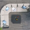 Maze Lounge Outdoor Fabric Cove Taupe Corner Sofa Group
