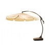 Maze Rattan Garden Furniture Banana Parasol Beige