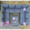 Maze Lounge Outdoor Fabric New York U-shaped Sofa Set
