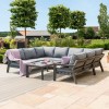 Maze Lounge Outdoor Fabric New York U-shaped Sofa Set