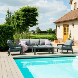 Maze Lounge Outdoor Fabric New York 3 Seat Sofa Set Maze Lounge Outdoor Fabric New York 3 Seat Sofa Set