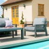 Maze Lounge Outdoor Fabric New York 3 Seat Sofa Set